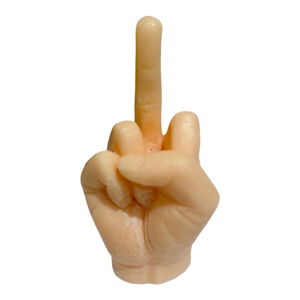 F*k you candle! This universal signal of understanding says it all